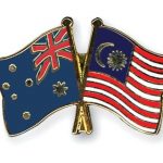 Malaysia and Australian flags