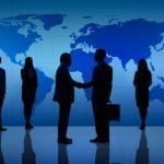 Business people handshaking.