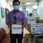 UMMC receives the contribution from KSK Land in medical supplies