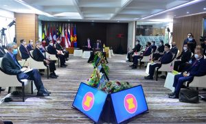 The ASEAN Leaders’ Meeting was convened at the ASEAN Secretariat in Jakarta, Republic of Indonesia, and chaired by His Majesty Sultan Haji Hassanal Bolkiah Mu’izzaddin Waddaulah, Sultan and Yang Di-Pertuan of Brunei Darussalam. The Meeting was convened on 24 April 2021 with the view to advance ASEAN Community building, hasten recovery from the Coronavirus Disease 2019 (COVID-19) pandemic, strengthen ASEAN’s external relations and address pressing issues of common interest to all ASEAN Member States. JAKARTA, 24 April 2021. Source: ASEAN/Website