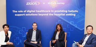 Panel discussion on "The role of digital healthcare in providing holistic support solutions beyond the hospital setting" organised by Axios International and WeCareJourney. 26 May 2022, Kuala Lumpur. | Photo by Axios International/NHA File Photo