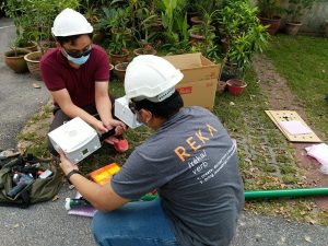 REKA x Murata Sensors being installed. | Photo by REKA/NHA File Photo