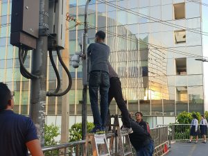 REKA x Murata sensor being installed in Thailand. | Photo by REKA/NHA File Photo