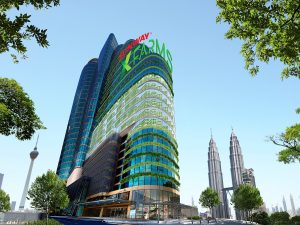 Artist impression of Sunway Tower Exterior with Sunway XFarms. | Source: Sunway Group/NHA File Photo