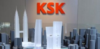 A model of KSK Land's maiden development in Kuala Lumpur, 8 Conlay. | Photo by KSK Land/NHA File Photo