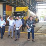 VIPs returning from the site tour of the Pentas Flora Plant.