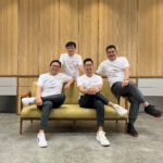 (L-R) Jonhni Chen, Co-Founder & CTO of Reku (at the back)_ Sumardi Fung, Co-Founder & CEO of Reku_ Jesse Choi, COO of Reku_ Robby, CCO of Reku