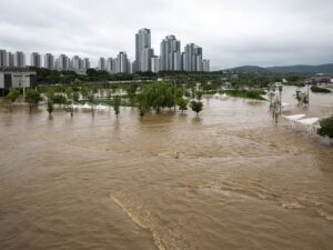 Severe damage caused by flood in August 2022 in Gangnam District, Seoul, Korea. | Photo by E8IGHT/NHA File Photo