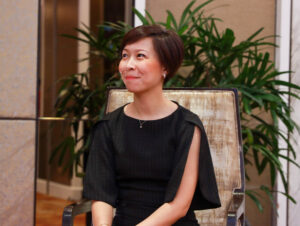 Ellaine Lee, Senior Product Manager at Clearbue speaking about the brand's achievement at the Press Conference of the Motherhood Choice Awards 2022. | Photo by Nuren Group/NHA File Photo