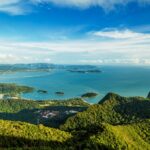 View of tropical Island Langkawi Malaysia