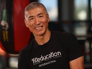 This is a photo of Dundee Kim, a two-time amateur South Korean boxing champion. He is the founder of Fit Education International (Australia).