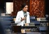 Syerleena Abdul Rashid, member of Parliament speaking at the House of Representatives. | Parliament of Malaysia, Kuala Lumpur. 2 March 2023 | Photo by Jabatan Penerangan Malaysia/cropped/NHA File Photo