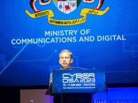 Keynote Address by YB Fahmi Fadzil, Minister of Communications and Digital | CyberDSA 2023, Kuala Lumpur Convention Centre, 15 August 2023. | Photo by CyberDSA 2023/NHA File Photo