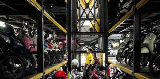 motorbikes parking solution by Soul Parking in Indonesia. | Photo by Soul Parking/NHA File Photo