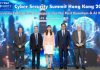 Ms Lillian CHEONG, Acting Secretary for Innovation, Technology and Industry of the HKSAR Government (third from right), Dr HAO Yinxing, Director-General, Information Centre of the Liaison Office of the Central People’s Government in the HKSAR (second from left), Mr Mohamed BUTT, Executive Director of HKPC, Mr Jason PUN, Acting Deputy Government Chief Information Officer, Office of the Government Chief Information Officer of the HKSAR Government (first from left) and Mr Dale JOHNSTONE (first from right), Chairman of Organising Committee of Cyber Security Summit Hong Kong 2023 officiated the “Cyber Security Summit Hong Kong 2023”. | Photo by HKPC Cyber Security/NHA File Photo