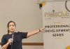 Melanie Nambiar, Head of Insights at Dataxet Nama, speaking at the Professional Development Series organised by The National Press Club of Malaysia (NPC).