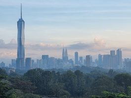 Kuala Lumpur's morning skyline. Photo taken on 14 February 2023 by Nordin Abdullah, founding chairman of the Malaysia Global Business Forum