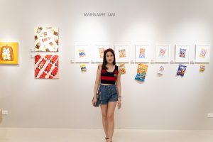 Hyper-reality art artist Margaret Lau at "Echoes" art exhibition in celebration of women's voices in arts. | Kuala Lumpur, 9 Mar 2024 | Photo by Irfaan Reeza Seth/News Hub Asia