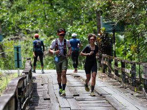 Trail runners participating in the Sarawak Adventure Challenge (SAC) 2023. | Pueh Village, Sematan, Lundu District, Sarawak, Malaysia. 29 October 2023 | Photo by SAC / NHA File Photo