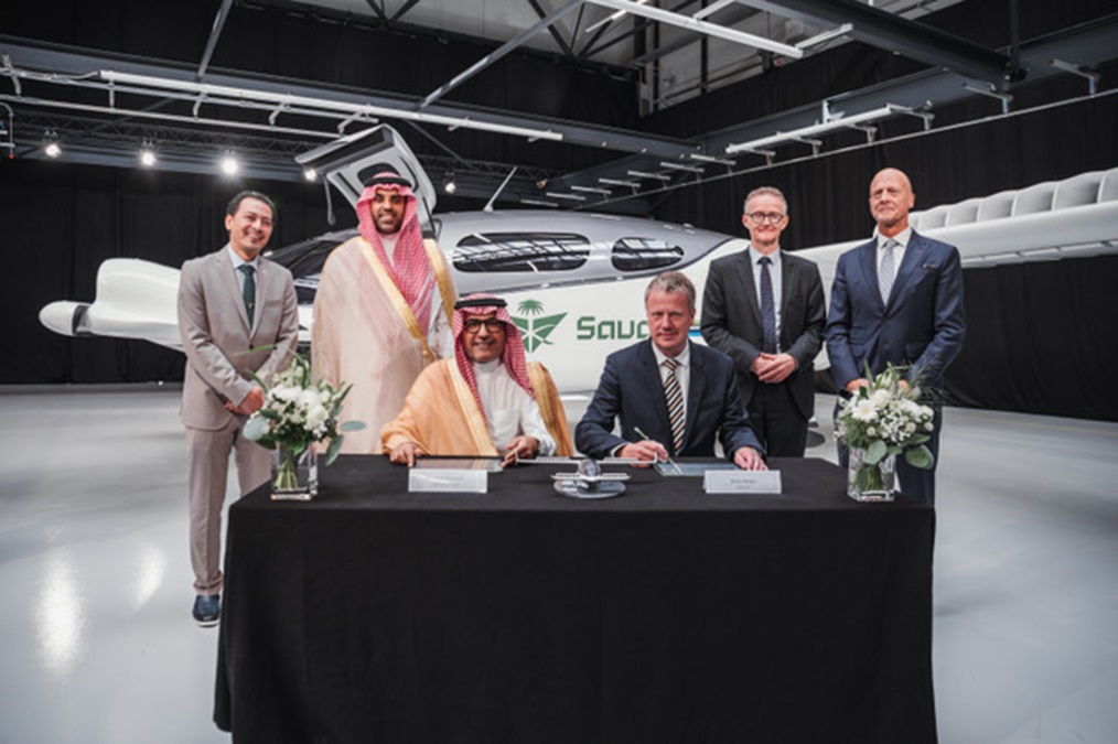 The signing ceremony between Saudia Group and Lilium N.V. for eVTOL jets was held at Lilium's headquarters in Munich, Germany on 18 July 2024. | Photo by Saudia Group / NHA File Photo