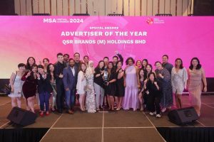QSR Brands (M) Holdings Berhad was awarded 'Advertiser of the Year' at the MSA Awards 2024. | Sheraton Petaling Jaya, Malaysia. 23 August 2024. | Photo by MSA / NHA File Photo