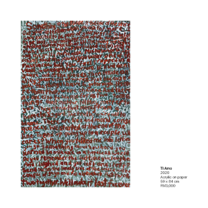 A 2020 painting titled 'Ti Amo' by Mulaika | Source: Mulaika's latest catalogue of 'Available Artworks'. Extracted on 27 August 2024 by News Hub Asia.