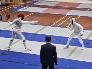 Malaysia's fencer, Saif Nordin, in action at the Asian Cadet Cup 2024. | Kuala Lumpur, Malaysia. 5 September 2024. | Photo by News Hub Asia