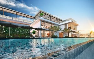 The pool at Marriott Residences in Penang. | Penang Marriott Complex, Malaysia. | Photo by Marriott International / NHA File Photo