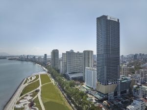 The facade of the Penang Marriott Complex. | Photo by Marriott International / NHA File Photo