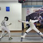 Saif Nordin (right) sparring with his training partner Matthew at Touche Fencing Club_r