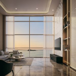Perched on the 25th floor, the Sky Villa Lounge offers breathtaking panoramic views of the Penang Straits and the Penang Bridge. | Photo by IJM Land / NHA File Photo
