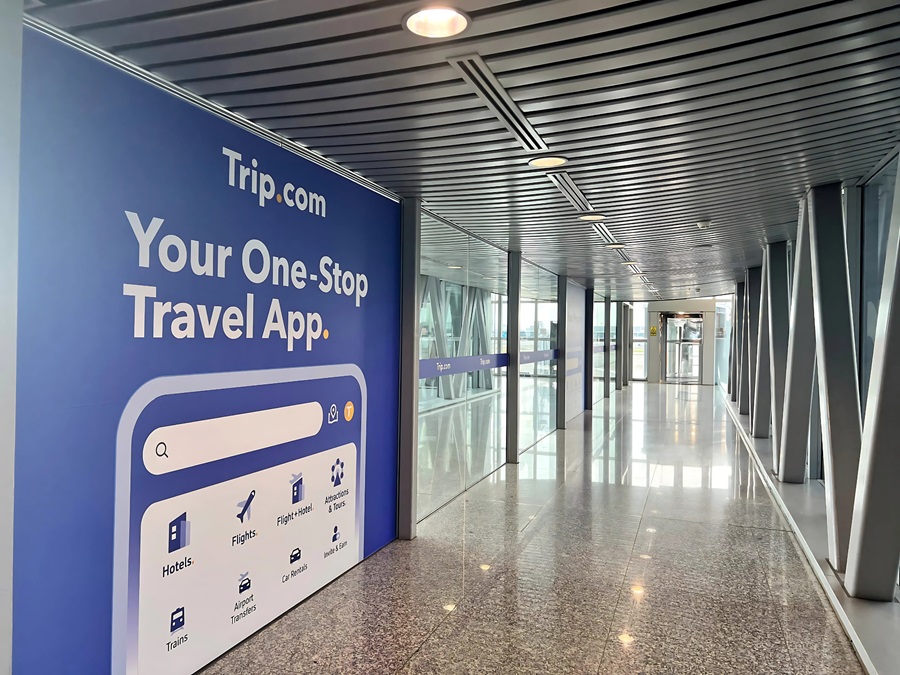 Trip.com's campaign at the Kuala Lumpur International Airport (KLIA) in Malaysia. | Photo by Trip.com / NHA File Photo