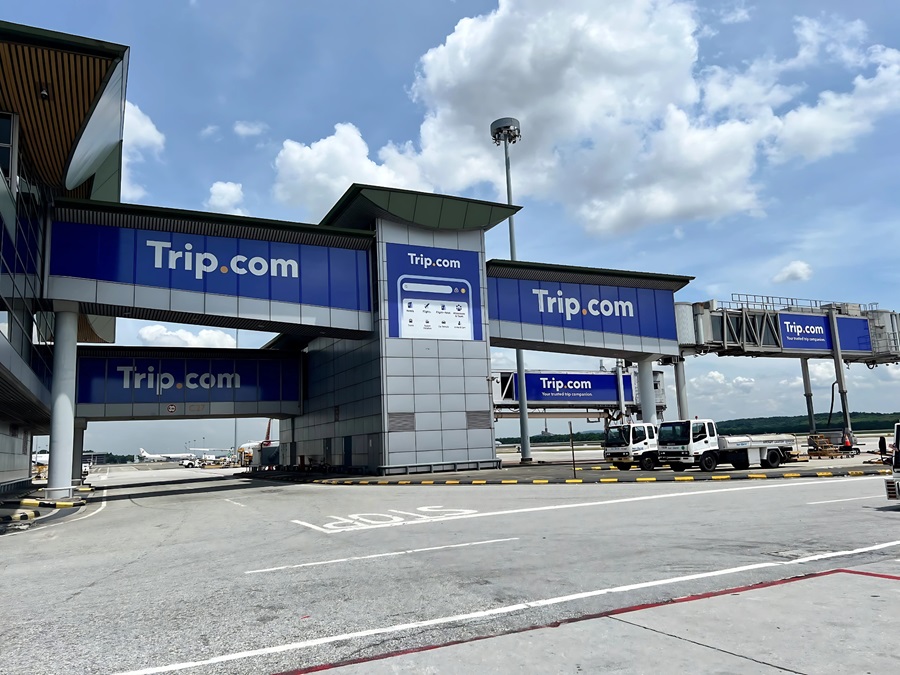 Trip.com's campaign at the Kuala Lumpur International Airport (KLIA) in Malaysia. | Photo by Trip.com / NHA File Photo