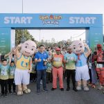 Families and friends gathered at Bandar Alam Suria for the Upin Ipin Fun Run, sharing laughter and creating memor