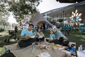 Families enjoyed a relaxing picnic after the Upin Ipin Fun Run, creating treasured moments of togetherness and joy. | Photo by IJM Land / NHA File Photo