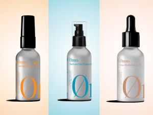 Omno's lineup of solutions in the Nourish & Protect collection. From left: Gaea Solar Defence, Hydration Gel, and Solace Radiant Body Oil. | Photo by Omno / NHA File Photo