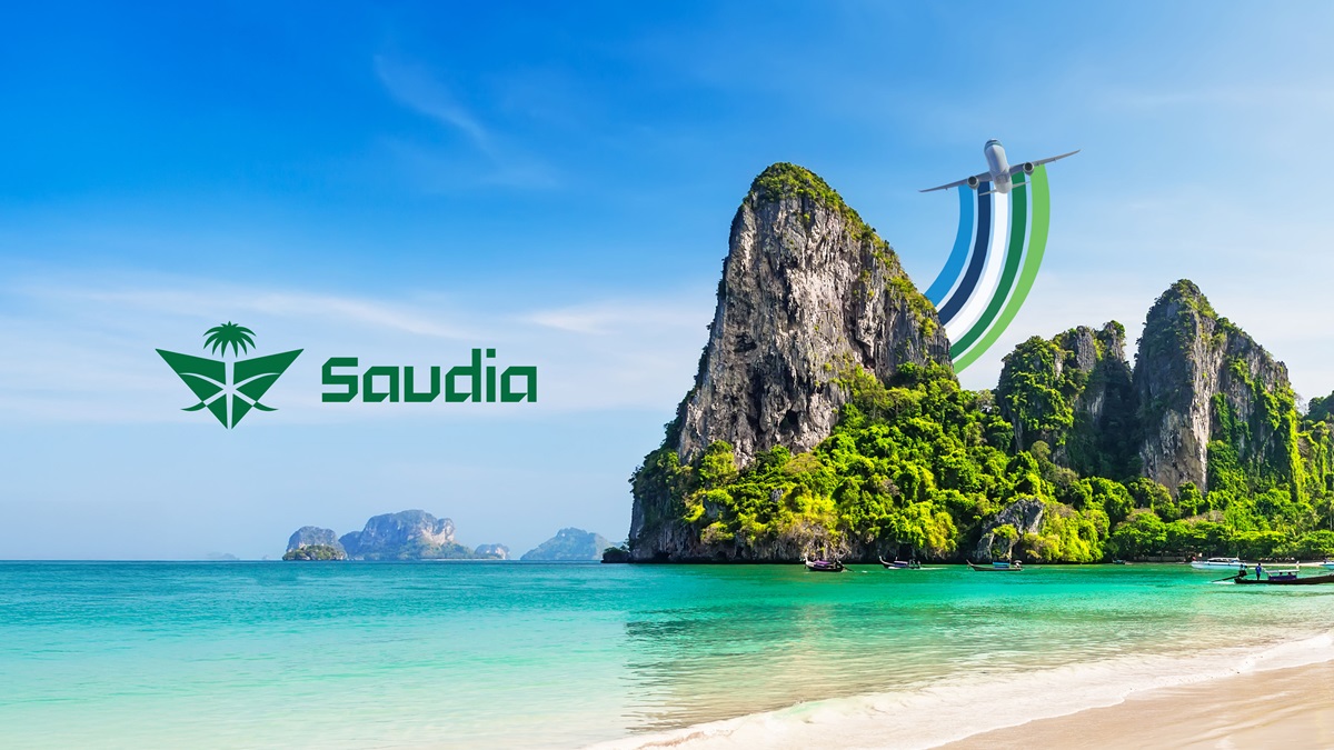 Saudia's poster to promote new direct flights between Phuket, Thailand, and Jeddah and Riyadh. | Source: Saudia