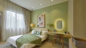 Soft greens and elegant accents transform this space into a peaceful haven for unwinding. | Photo by IJM Land / NHA File Photo