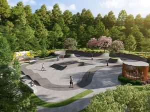 Suria Park’s skate park blends activity with serenity, providing a space for skaters to explore their passion while immersed in lush greenery. | Photo by IJM Land / NHA File Photo