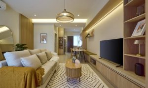 The Soren show unit at Suria Hill showcases Tropical Bohemian-inspired interiors, crafted for a cosy and elegant living experience. | Photo by IJM Land / NHA File Photo