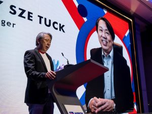 General Manager of Nippon Paint Malaysia, Tay Sze Tuck, delivered his opening address at the Akademi Painter event in Kuala Lumpur, Malaysia on 23 February 2025. | Photo by Nippon Paint / NHA File Photo