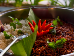 Nasi Ambeng at the Kembara Cita Rasa Nusantara buffet, Charcoal, The Saujana Hotel Kuala Lumpur, Malaysia. | Photo by The Saujana Hotel / NHA File Photo