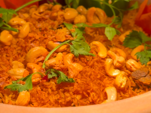 Nasi Bamboo Kambing Briyani at the Kembara Cita Rasa Nusantara buffet, Charcoal, The Saujana Hotel Kuala Lumpur, Malaysia. | Photo by The Saujana Hotel / NHA File Photo