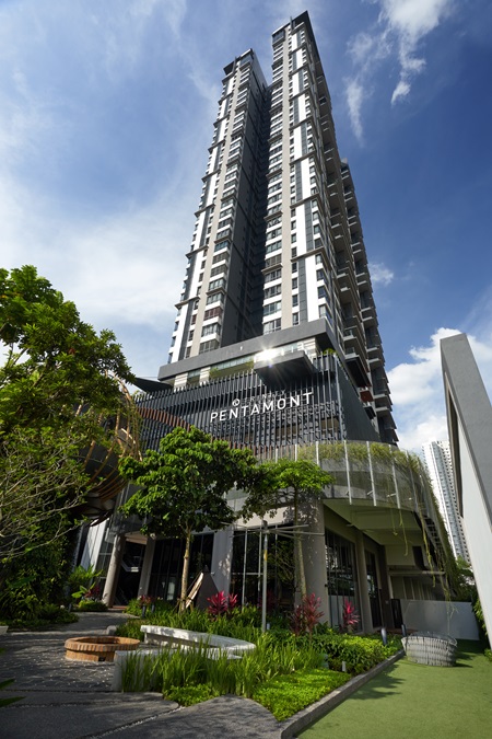 A stunning view of Trinity Pentamont, showcasing its unique design elements that blend elegance and modern architecture seamlessly. | Photo by Trinity Group / NHA File Photo