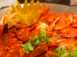 Spiced Sea Prawns at the Kembara Cita Rasa Nusantara buffet, Charcoal, The Saujana Hotel Kuala Lumpur, Malaysia. | Photo by The Saujana Hotel / NHA File Photo