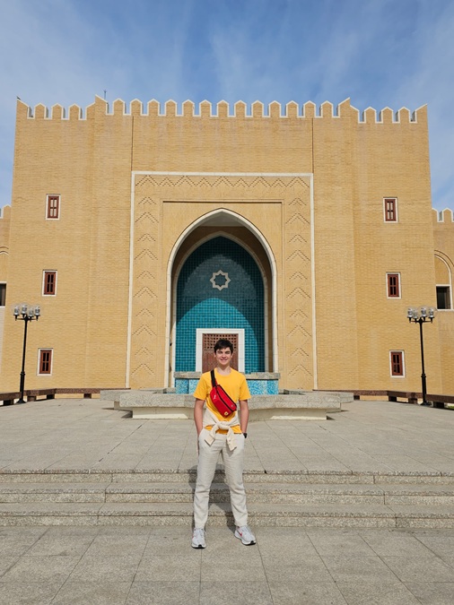 I went to Seif Palace, which is just opposite the Grand Mosque of Kuwait. I was hoping to meet the Emir of Kuwait. Strange... they didn't let me in even though I have the same name as the palace! | Photo by Coach Andrew Mok / NHA File Photo