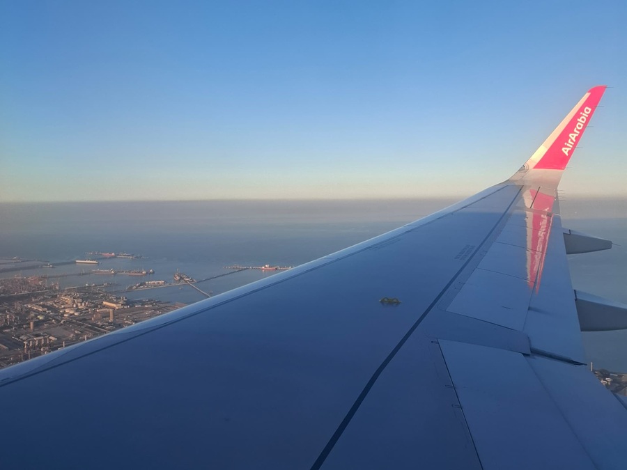 Kuwait City, here I come! Thanks AirArabia for a pleasant flight. | Photo by Saif Nordin / NHA File Photo