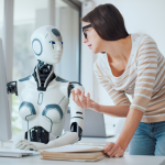 AI working with human concept_by demaerre-GettyImagesSignature via Canva Pro