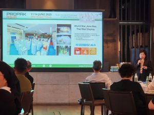 Kotchasorn Tocharoentanapol, deputy event director for ProPak Asia, Informa Markets briefed about the upcoming ProPak Asia 2025 during the roadshow held in The RuMa Hotel and Residences, Kuala Lumpur, Malaysia. 22 April 2025 | Photo by Informa Markets / NHA File Photo