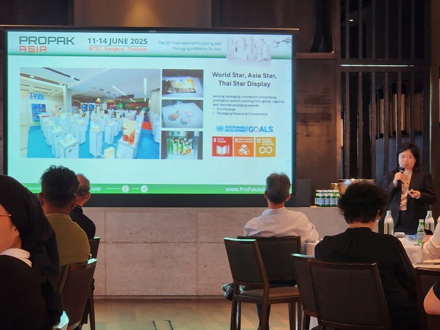 Kotchasorn Tocharoentanapol, deputy event director for ProPak Asia, Informa Markets briefed about the upcoming ProPak Asia 2025 during the roadshow held in The RuMa Hotel and Residences, Kuala Lumpur, Malaysia. 22 April 2025 | Photo by Informa Markets / NHA File Photo